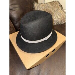 VTG BRONER 100% WOOL LITE FELT FEDORA - SIZE MENS Large
